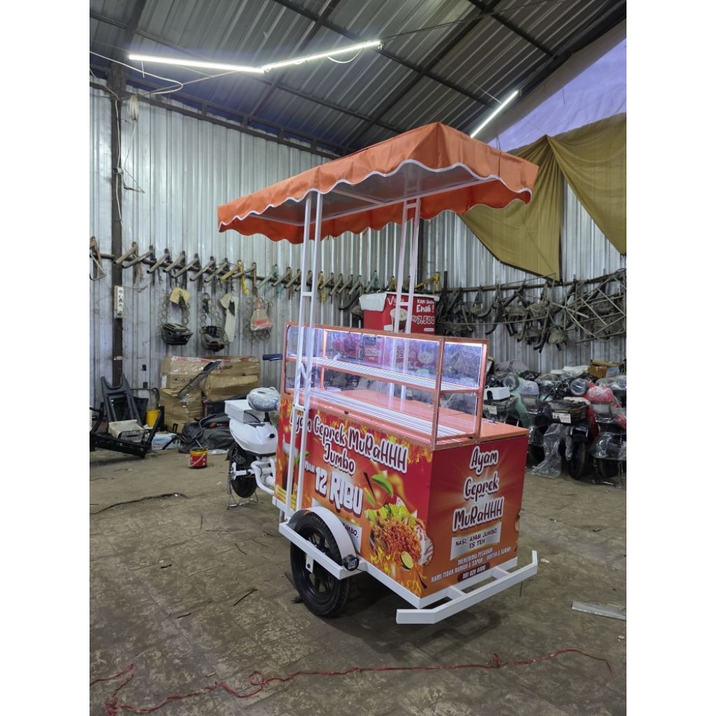 Jual gerobak keliling ayam goreng | gerobak keliling listrik | gerobak ...