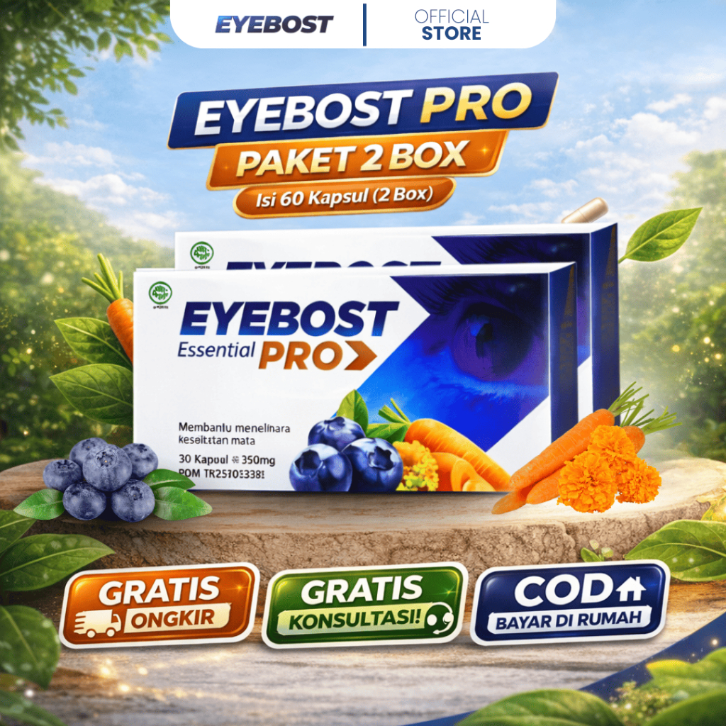 Jual Eyebost Pro 2 Box - Suplemen Mata Rabun Minus Katarak Vitamin ...