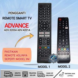 Remote HD LED TV  Pengganti untuk Remot ADVANCE SMART ANDROID 3203A / 4201A