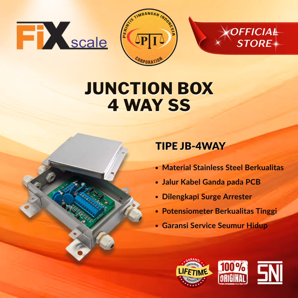 Jual FIX SCALE Junction Box Kapasitas 4way SS / 6way SS / 8way SS ...