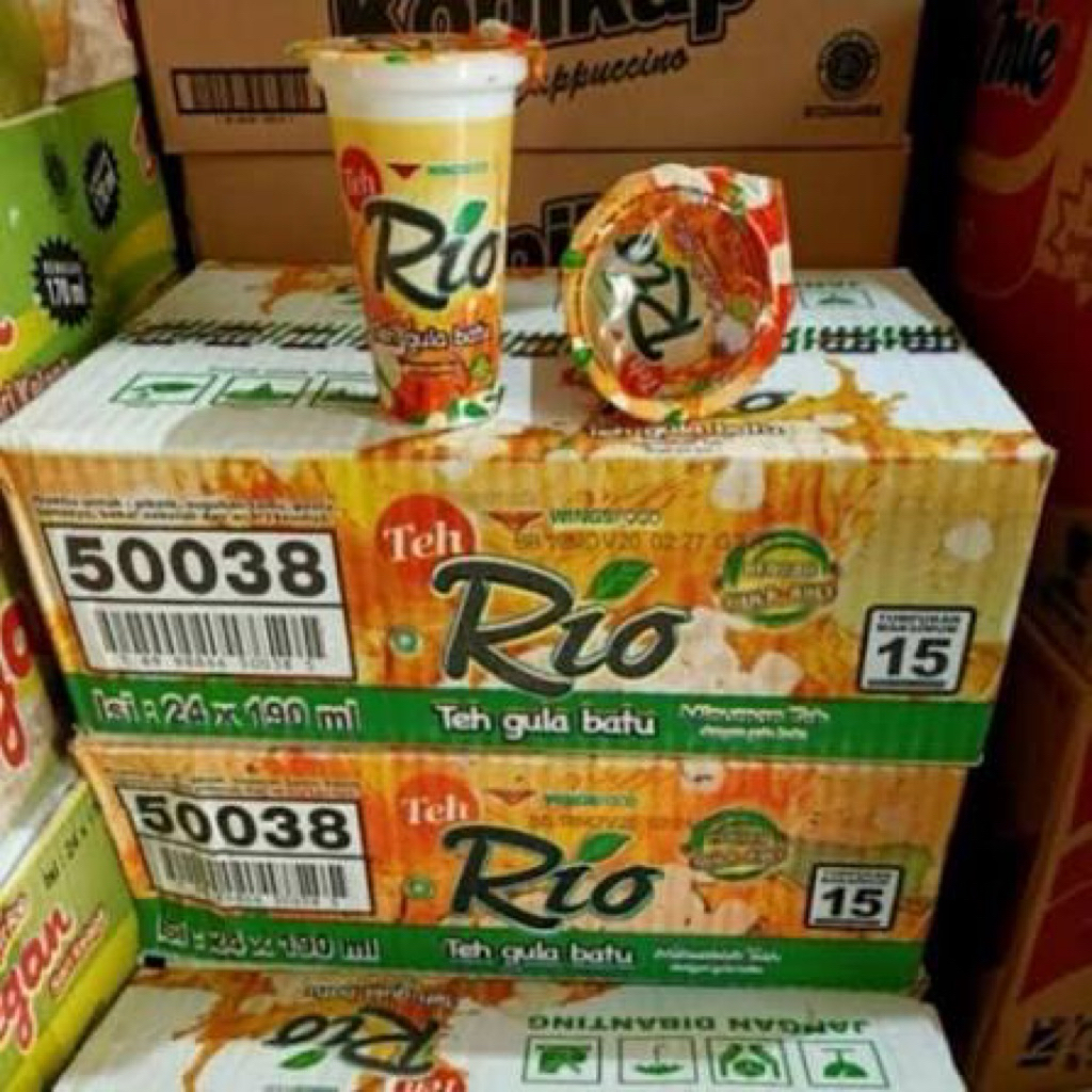 Jual Teh Rio Gula Batu 1 Dus isi 24 pcs | Shopee Indonesia