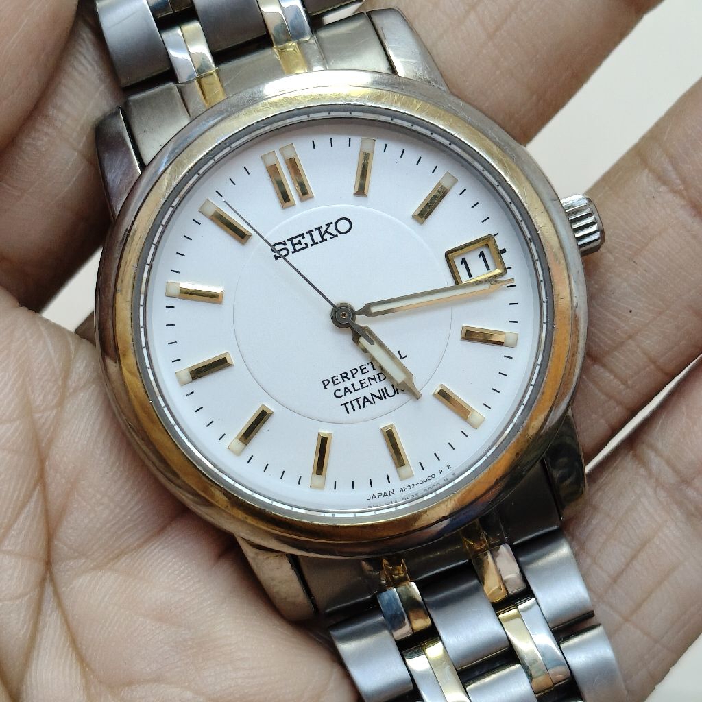 Jual Seiko Perpetual Calendar Titanium Rare Item | Shopee Indonesia