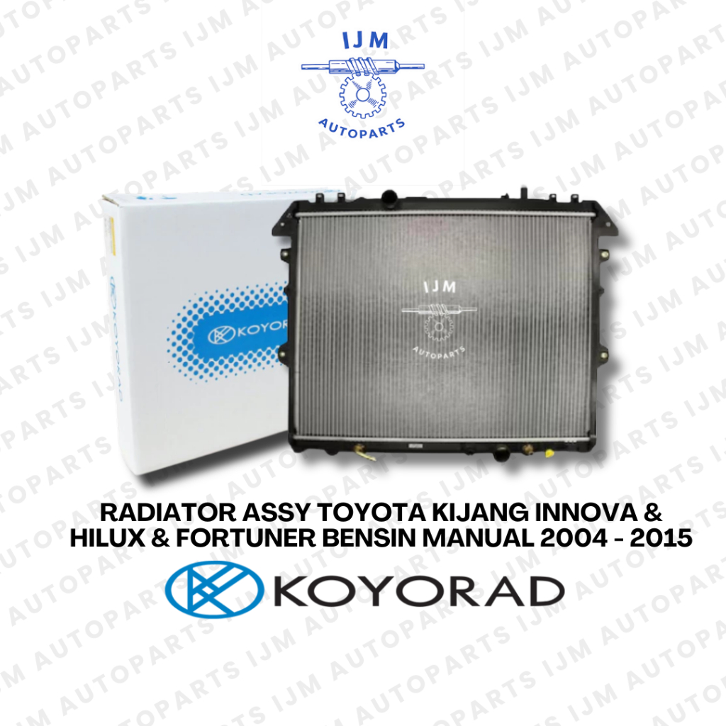 Jual Radiator Assy Toyota Kijang Innova & Hilux & Fortuner Bensin ...