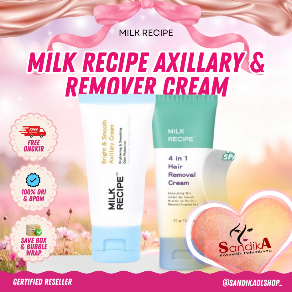 Jual Milk Recipe 4in1 Hair Removal Cream / Bright & Smooth Axillary ...