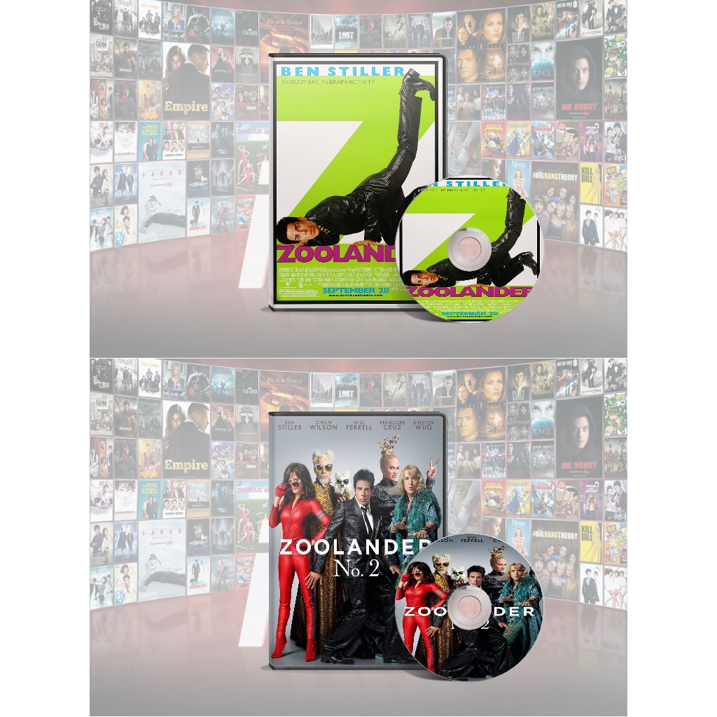 Jual DVD Zoolander (2001) + DVD Zoolander 2 (2016) | Shopee Indonesia