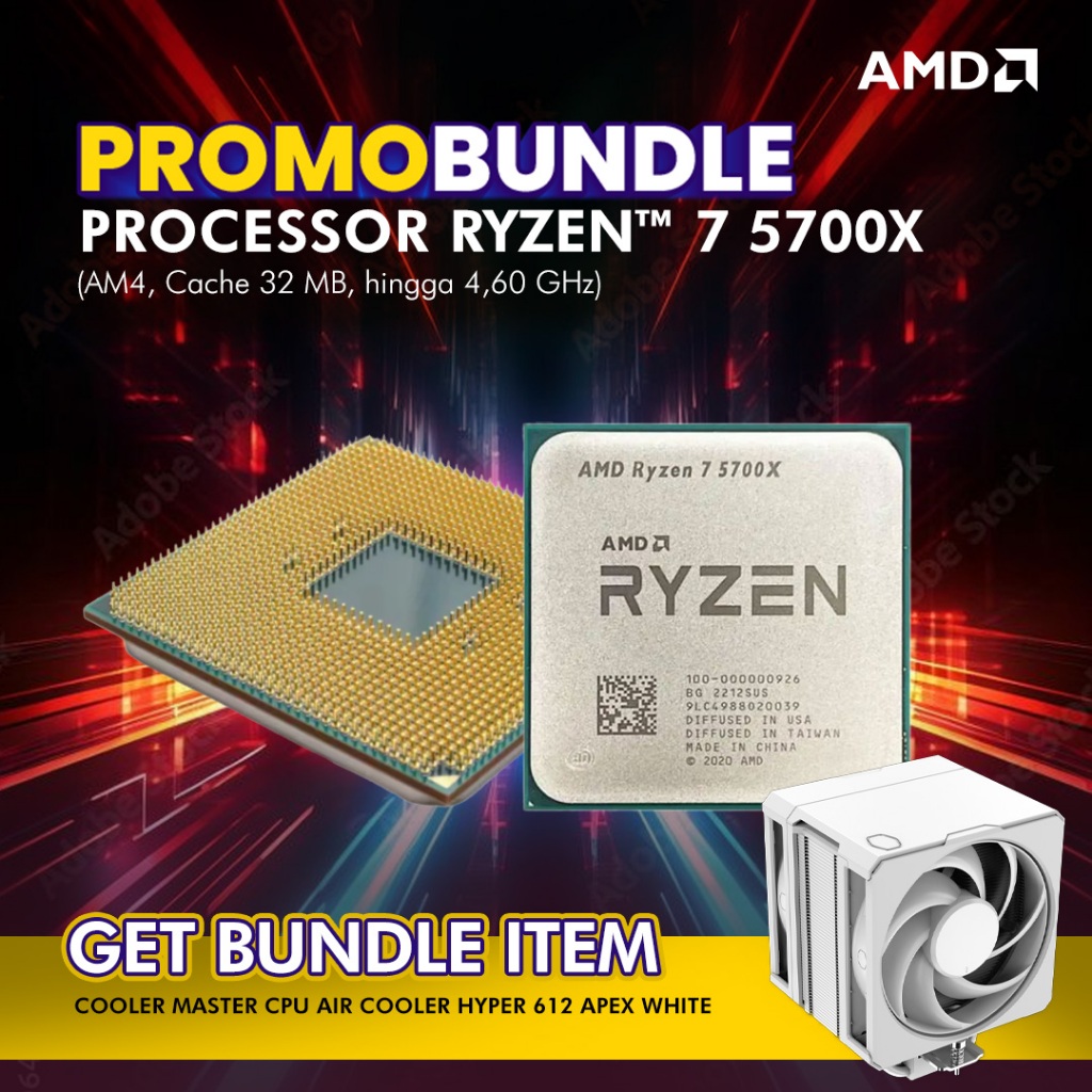 Jual [PROMO BUNDLE] AMD PROCESSOR RYZEN 7 5700X AM4 | Shopee Indonesia
