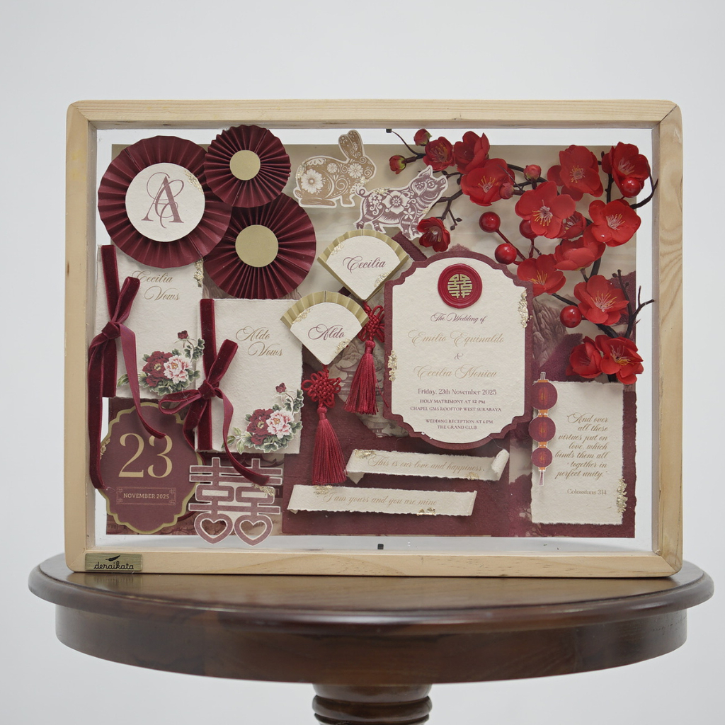 Jual Frame Keepsake Invitation | Wedding Keepsake Frame | Bingkai ...