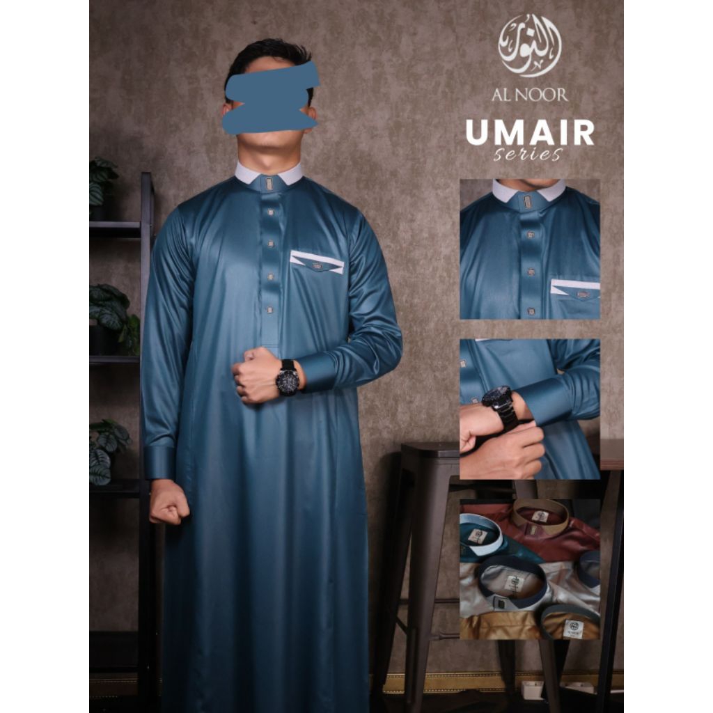 Jual Alnoor Jubah Umair Warna TC-926 Edisi Ramadhan Bahan Poliester ...