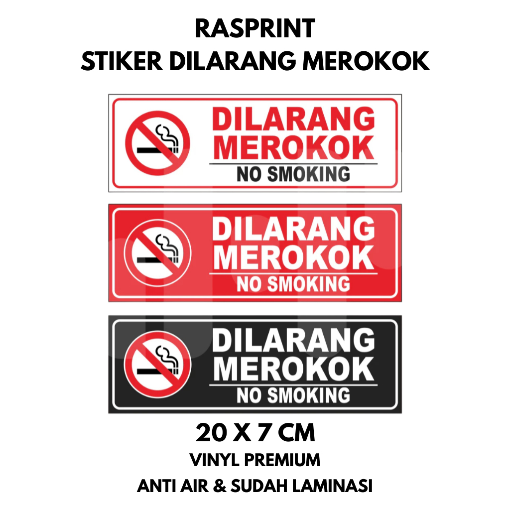 Jual STIKER DILARANG MEROKOK STICKER NO SMOKING | Shopee Indonesia