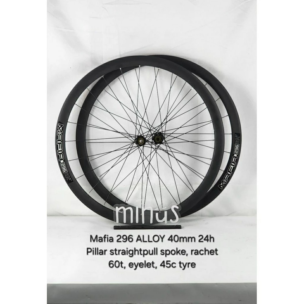 Jual Wheelset Mafia 296 Alloy 700C Gravel 40mm 24H 12 speed Ratchet 60T ...