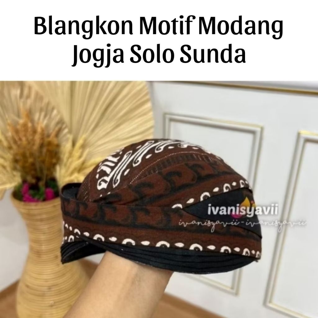 Jual BLANGKON MODANG • Blangkon Model Jogja / Solo / Sunda - Motif ...