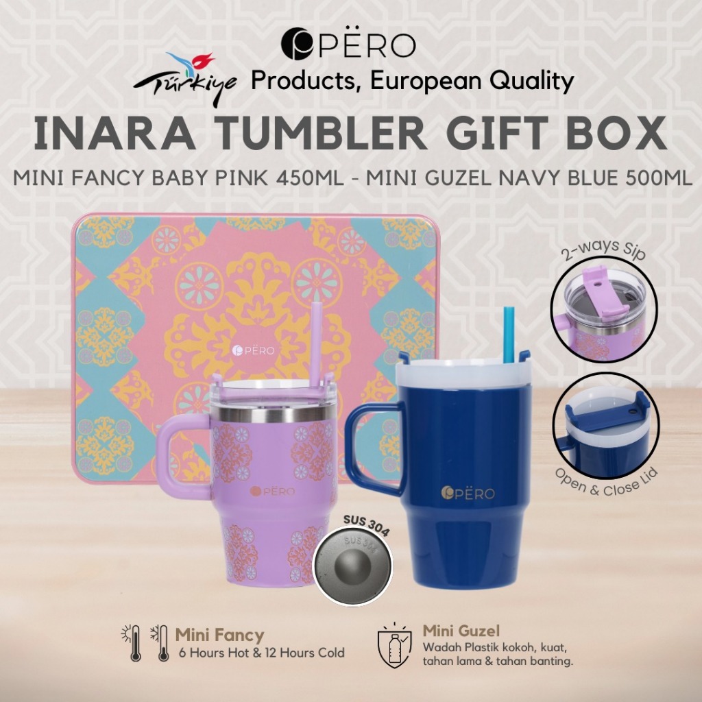 Jual [Promo Best Deal] Pero Hampers Tumbler Gift Box Mini Fancy 450ml ...