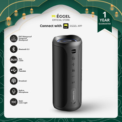 Eggel Terra 3 Plus S Waterproof Portable Bluetooth Speaker with RGB Light