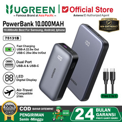 UGREEN Power Bank 10.000Mah 20.000Mah PD Type C Fast Charging 20w 30w