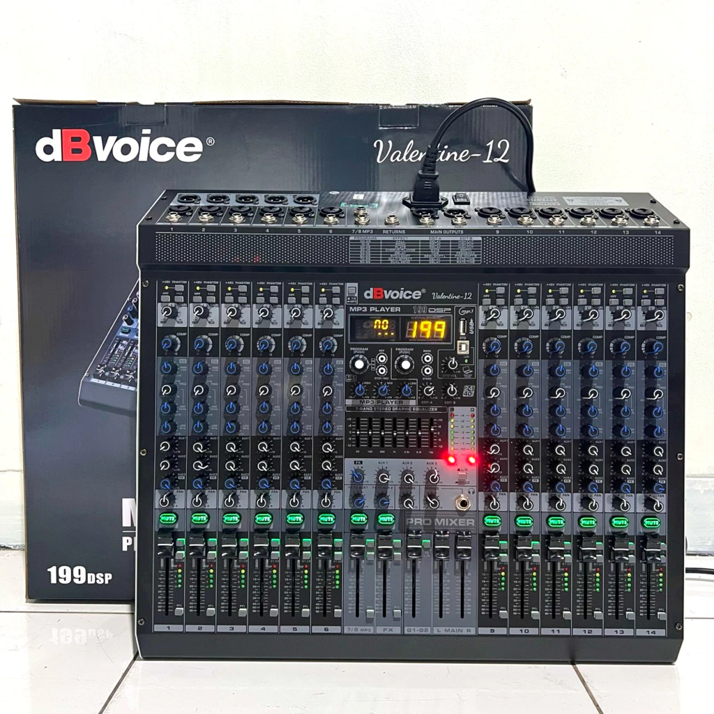 Jual Mixer dB Voice Valentine 12 Original 12 Channel dbVoice | Shopee ...
