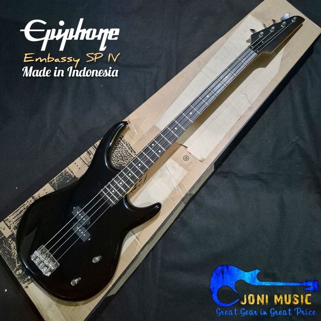 Jual Bass Epiphone Embassy Special IV Black | Shopee Indonesia