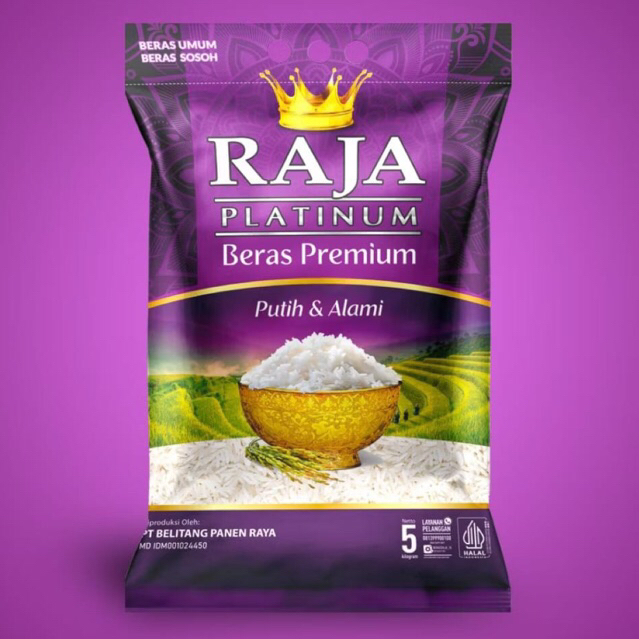 Jual Beras Premium Raja Platinum @5 kg / 10 kg | Shopee Indonesia