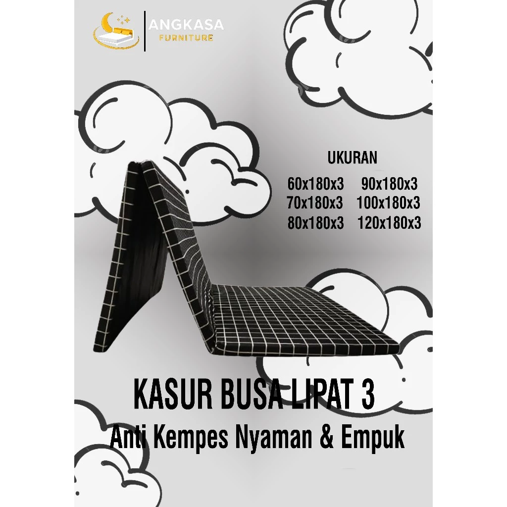 Kasur Lipat Angkasa Inoac 3cm