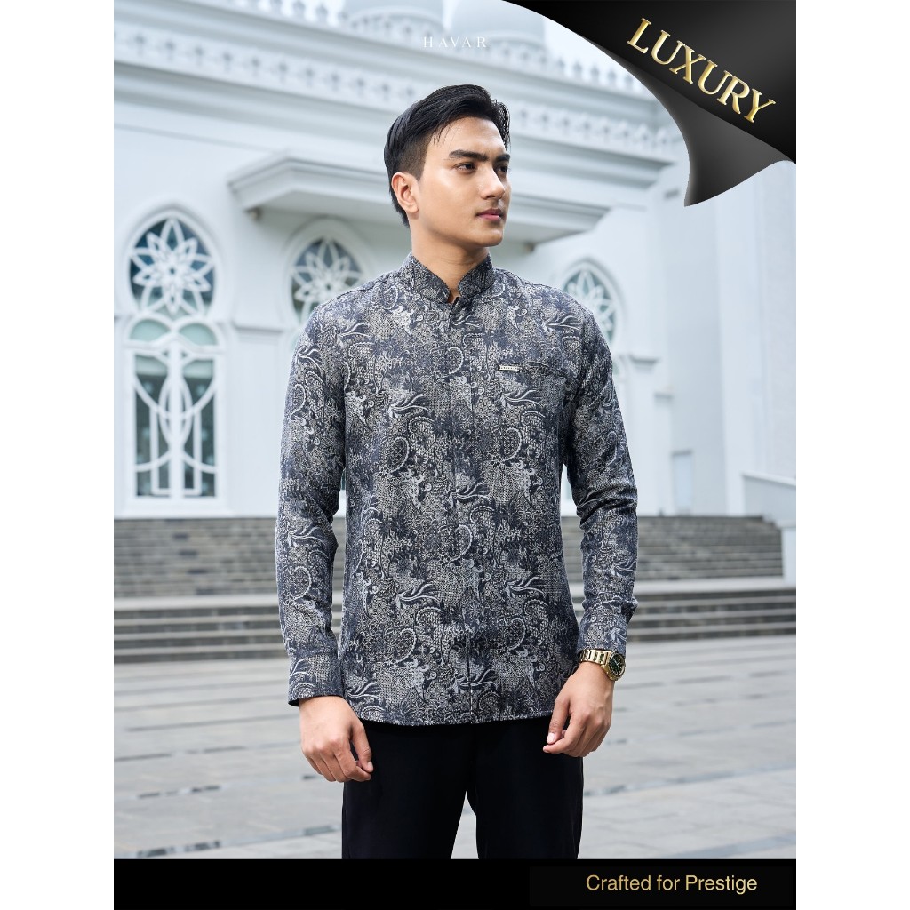 Jual HAVAR Rafka Kemeja Koko Muslim Premium Slimfit Lengan Panjang ...