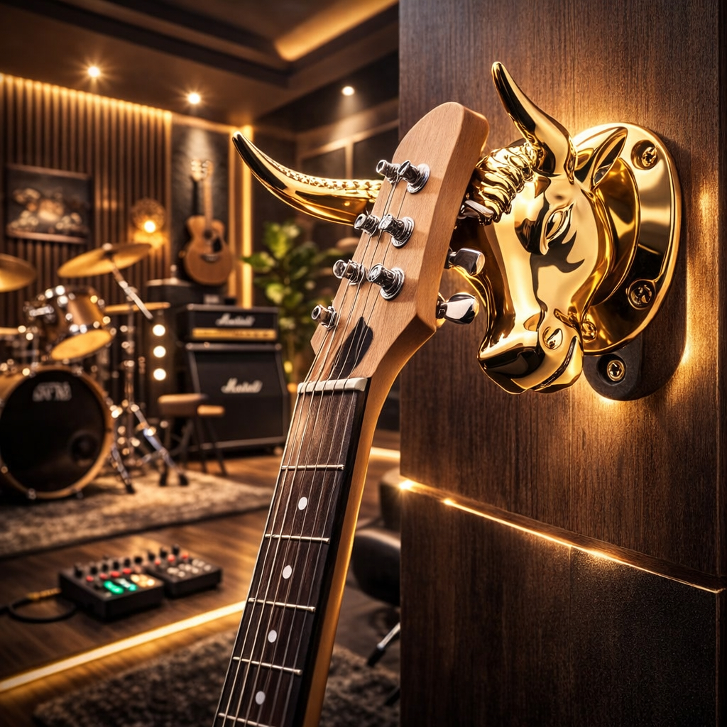 Jual Stand Gitar Dinding Tembok Wall Guitar Mount Bracket Sapi Kerbau ...