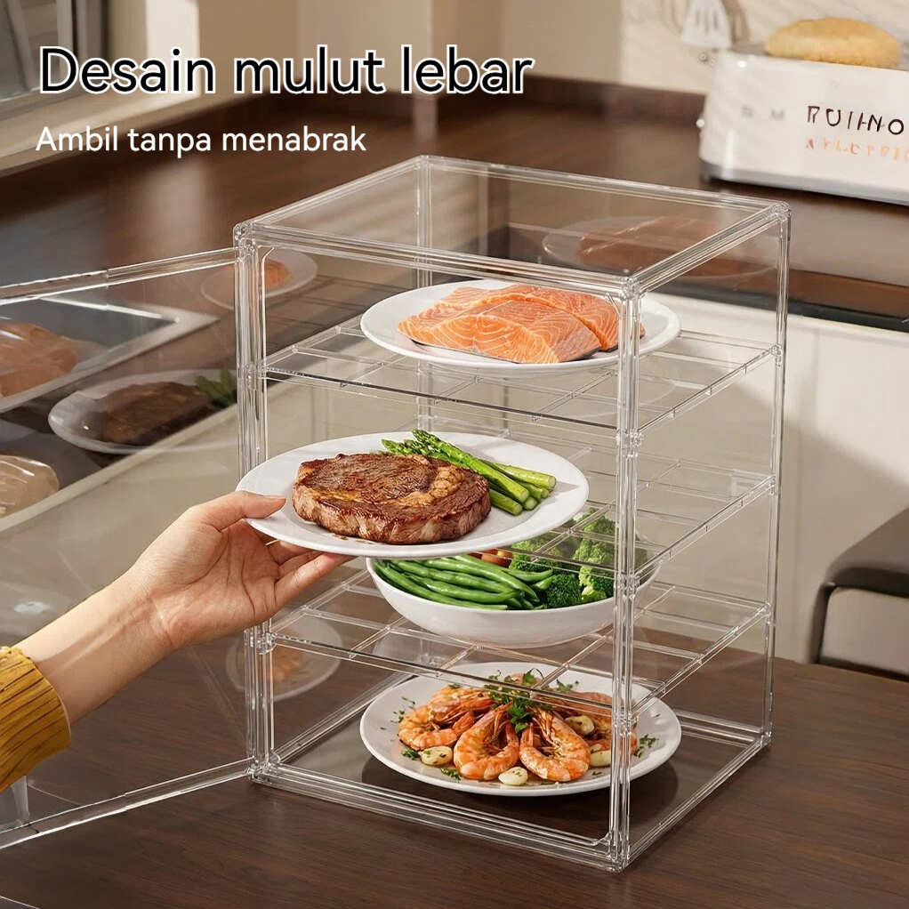 Jual Lemari Makanan Tertutup Rak Display Makanan Food Storage Cabinet ...