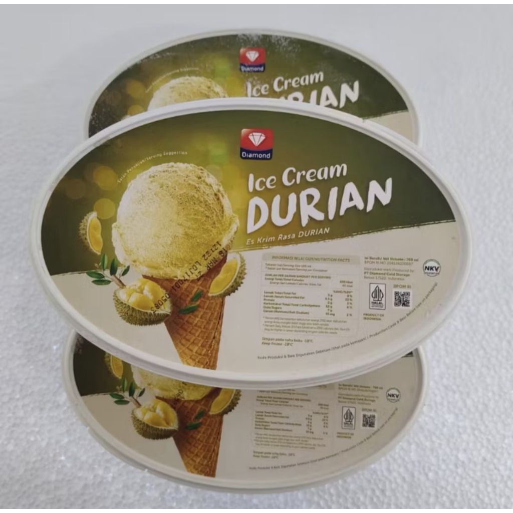 Jual Ice cream Diamond Durian 700ml | Shopee Indonesia