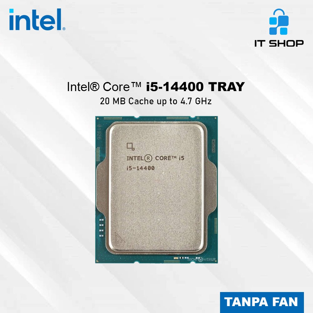 Jual Processor Intel Core i5 14400 TRAY Tanpa Fan - LGA 1700 Intel Gen ...