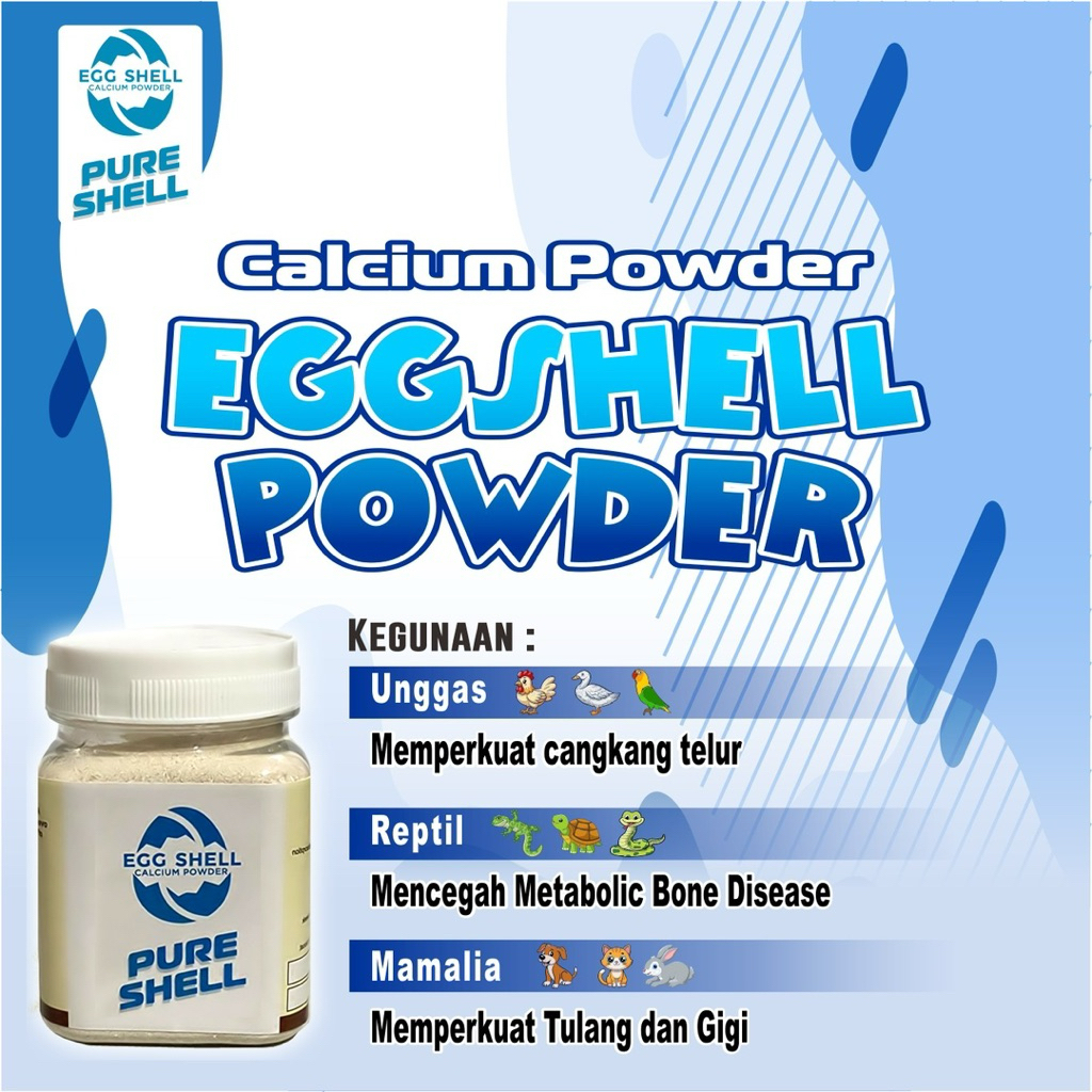 Jual Pure Shell - Natural Eggshell Calcium Supplement for Animals ...