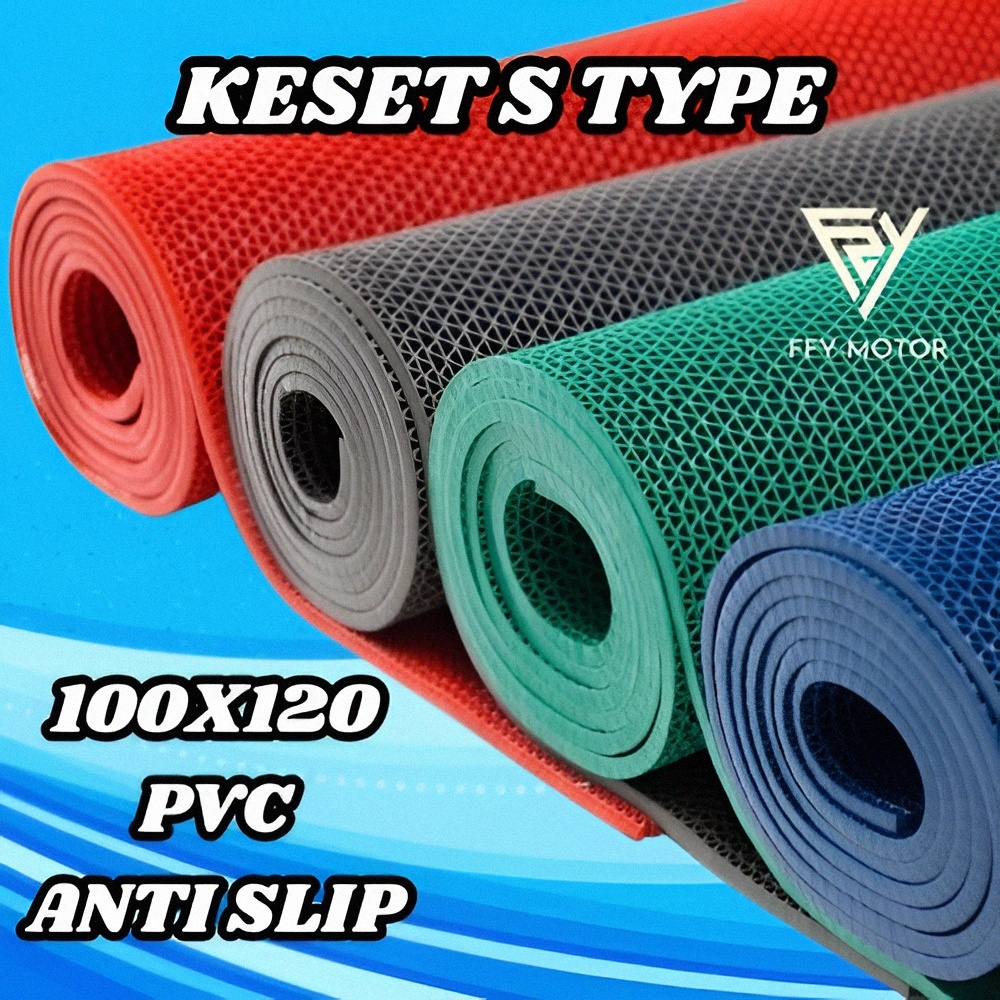 Jual Keset Lantai Kamar Mandi PVC Anti Slip Size 100 x 120 S Type ...