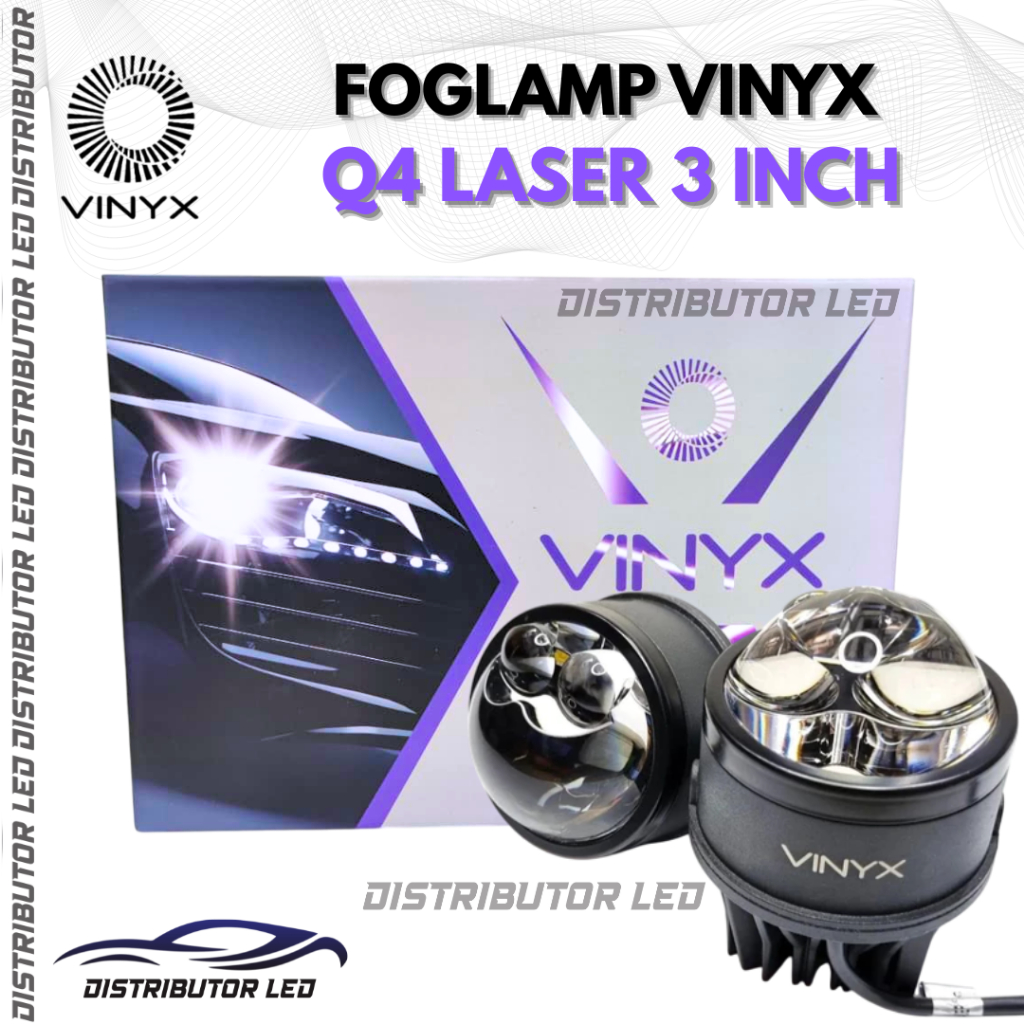 Jual Foglamp Projector Vinyx Q4 Laser LED Projie Lampu Kabut Mobil 3 ...
