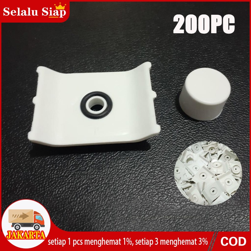 200pcs weather atap Upvc roofseal persegi free karet hitam