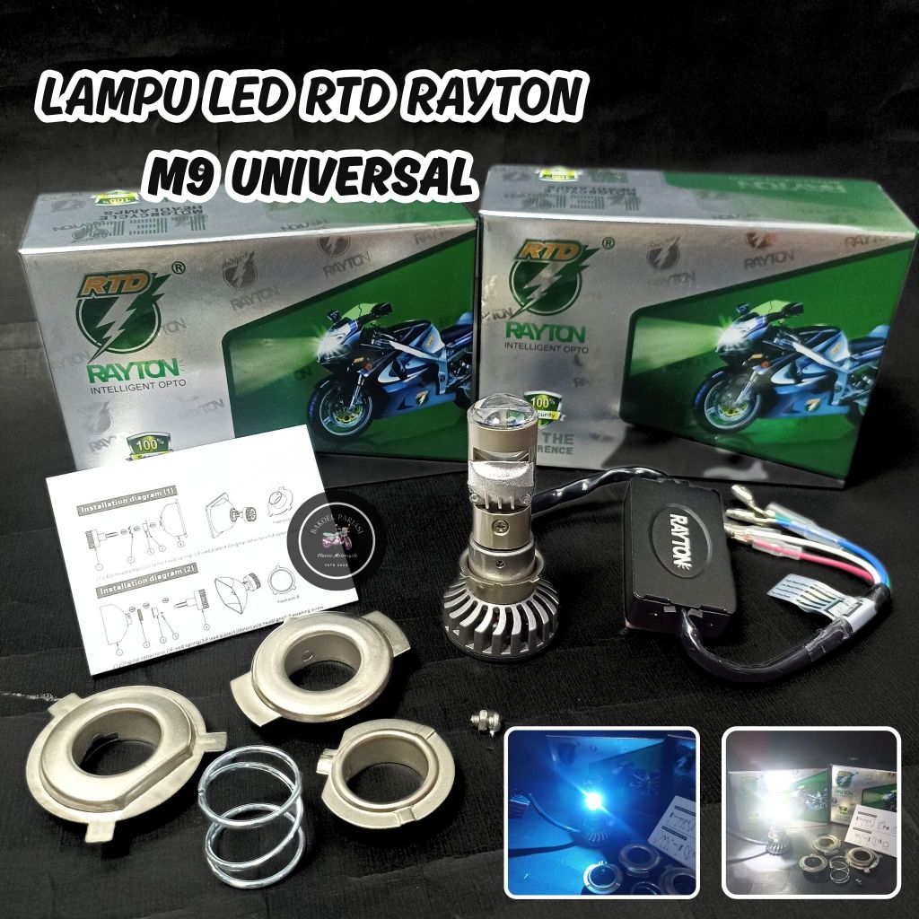Jual LAMPU DEPAN LED RTD BILED M9 ORIGINAL RTD RAYTON BOHLAM LED MOTOR ...