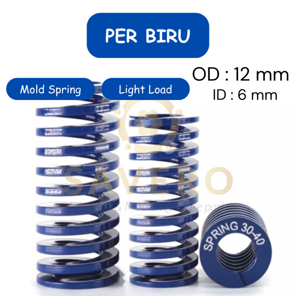 Jual Per Biru OD 12mm ID 6mm Blue Mould Spring 12 mm 1 | Shopee Indonesia