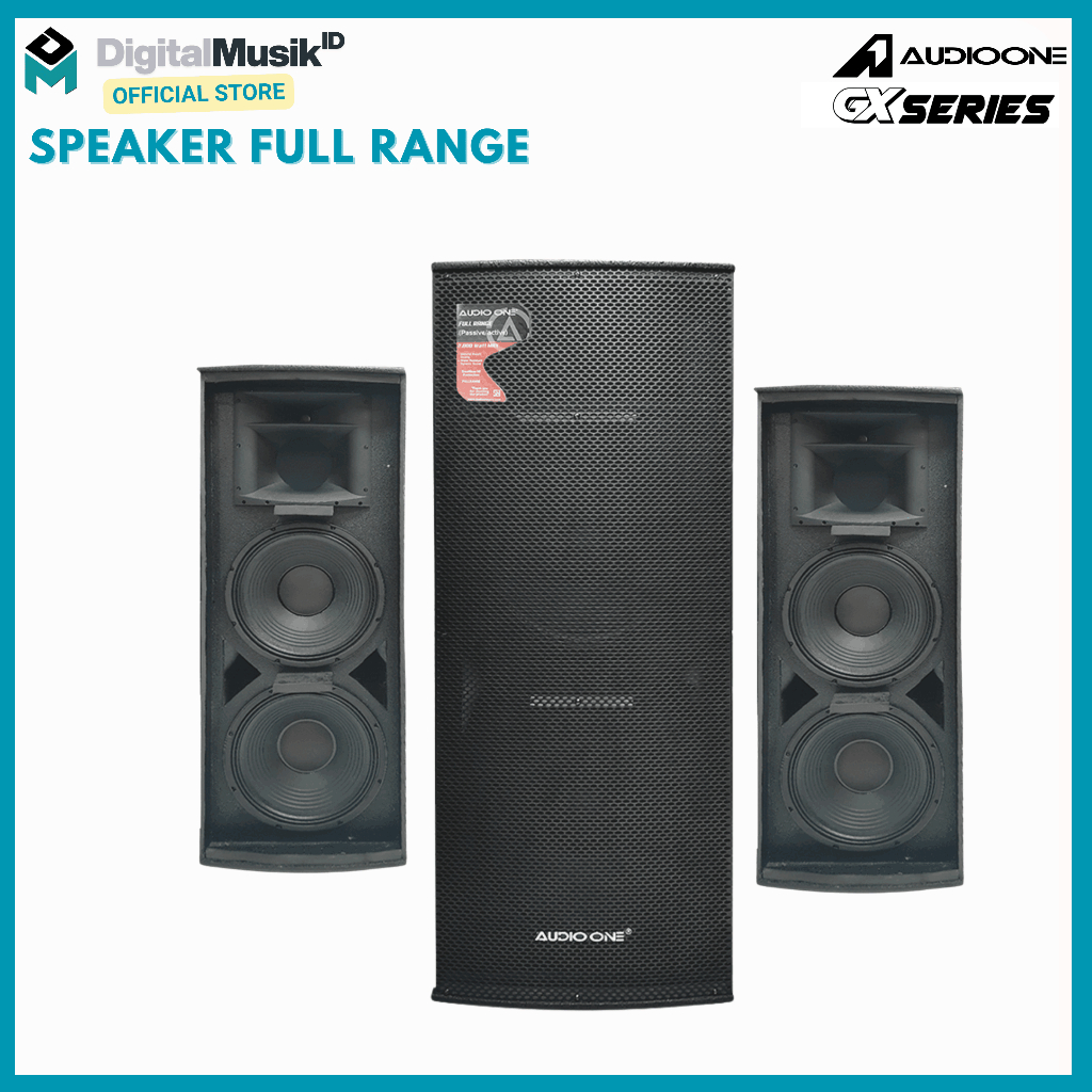 Jual AUDIO ONE Speaker Fullrange 15 Inch Double GX 215 Active Passive ...