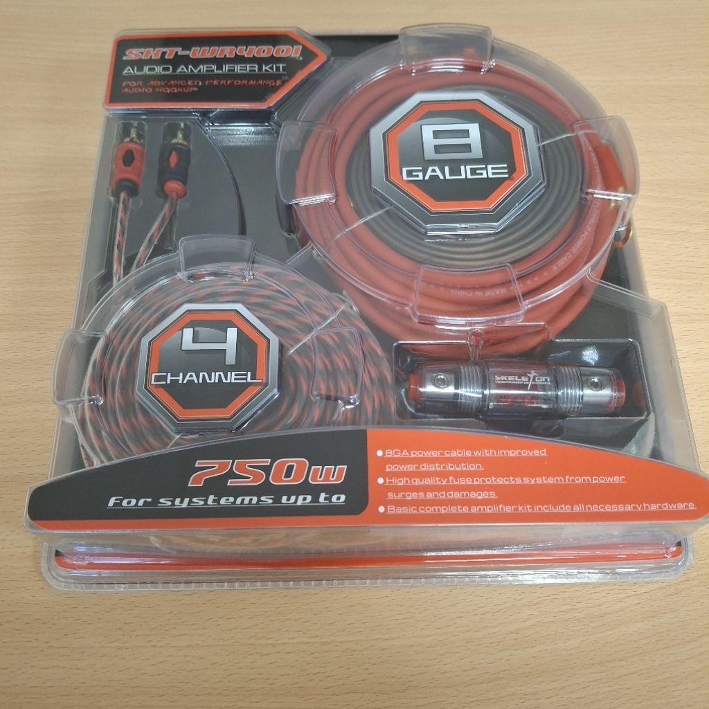 Jual Paket Kabel dan Fuse Audio Mobil Skeleton SKT-WR4001 / Audio Set ...
