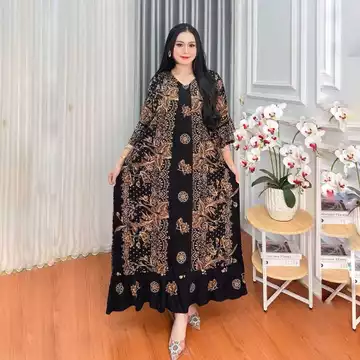 Tamala Dress Jumbo Rayon Premium Daster Super Jumbo Nyaman Untuk Busui