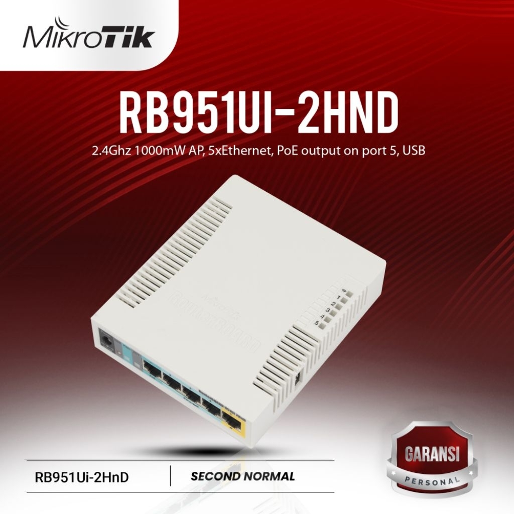 Jual Router MikroTik RouterBoard RB951Ui-2HnD Sinyal JAUH & KUAT High ...