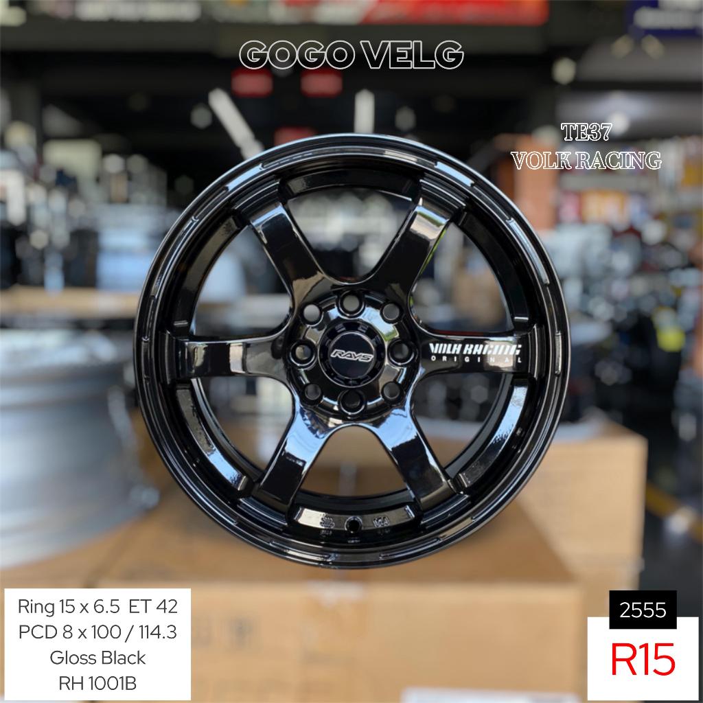Jual Velg Mobil R15 TE37 PCD 4/100/114,3 Volk Rays Agya Brio Avanza ...