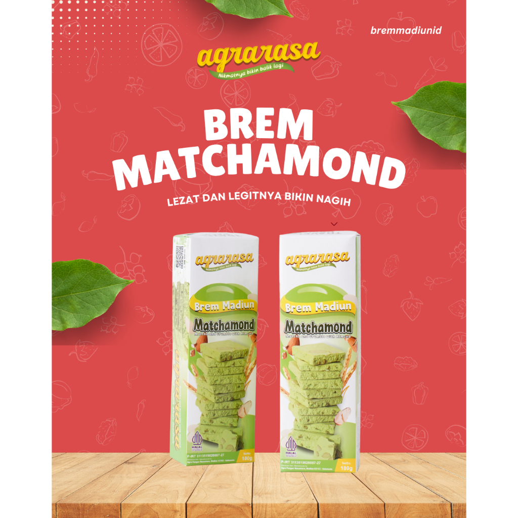 Jual BREM MADIUN RASA MATCHA ALMOND | Agrarasa Travel Pack | Shopee ...