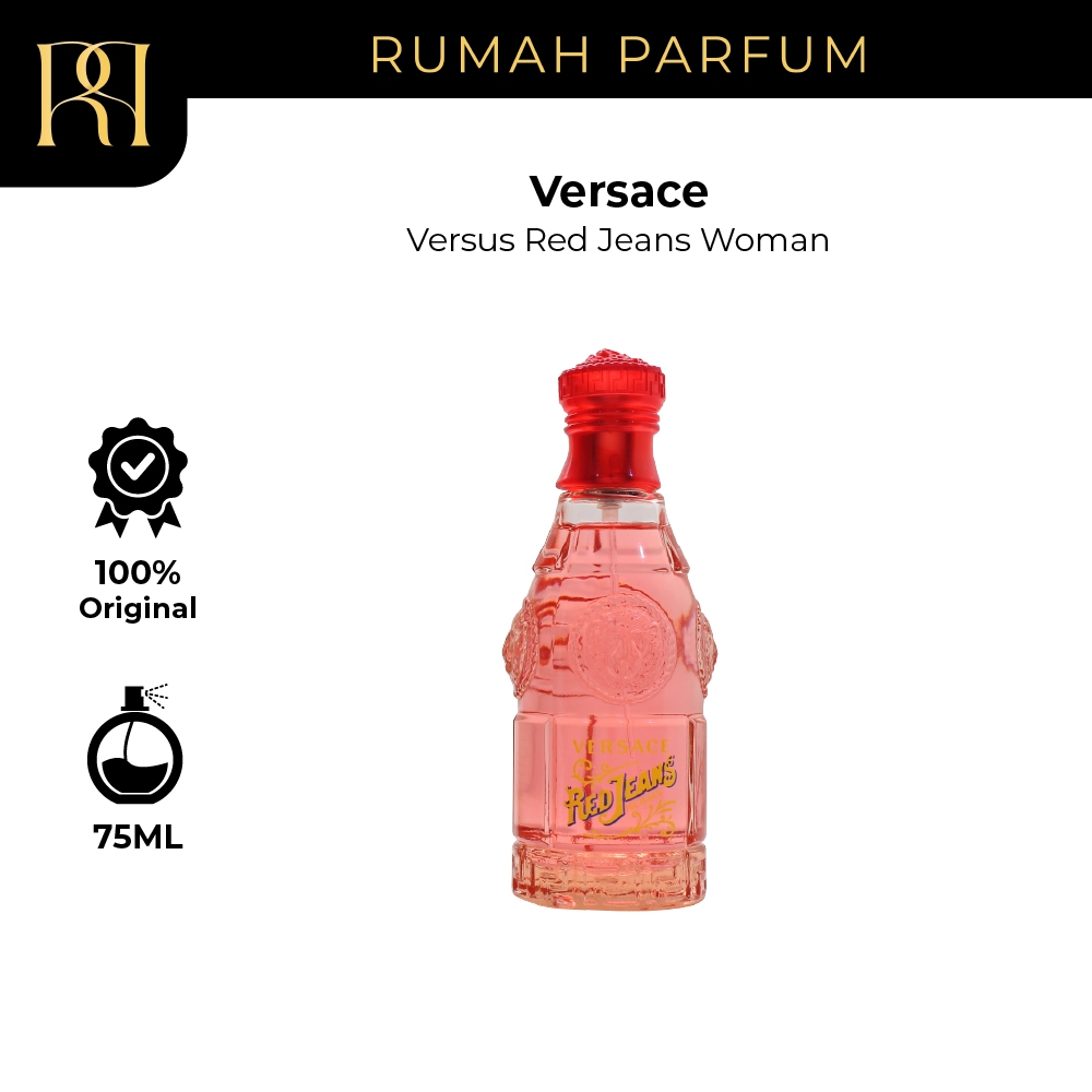 Parfum Wanita Versace Versus Red Jeans Woman (75 mL) Perfume Cewek Tahan  Lama dan Wangi