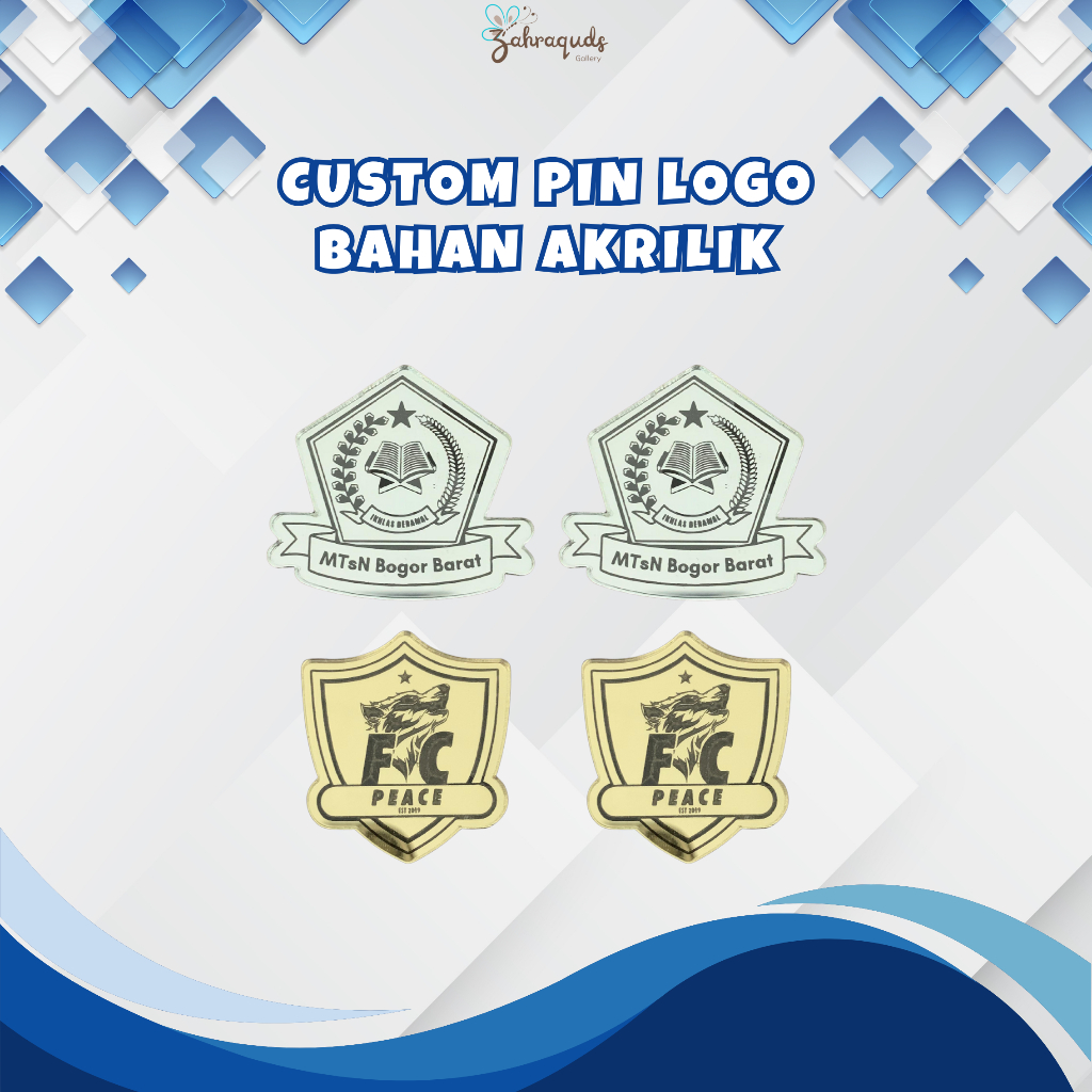 Jual CUSTOM PIN LOGO/BROS LOGO/LOGO PIN CUSTOM AKRILIK | Shopee Indonesia