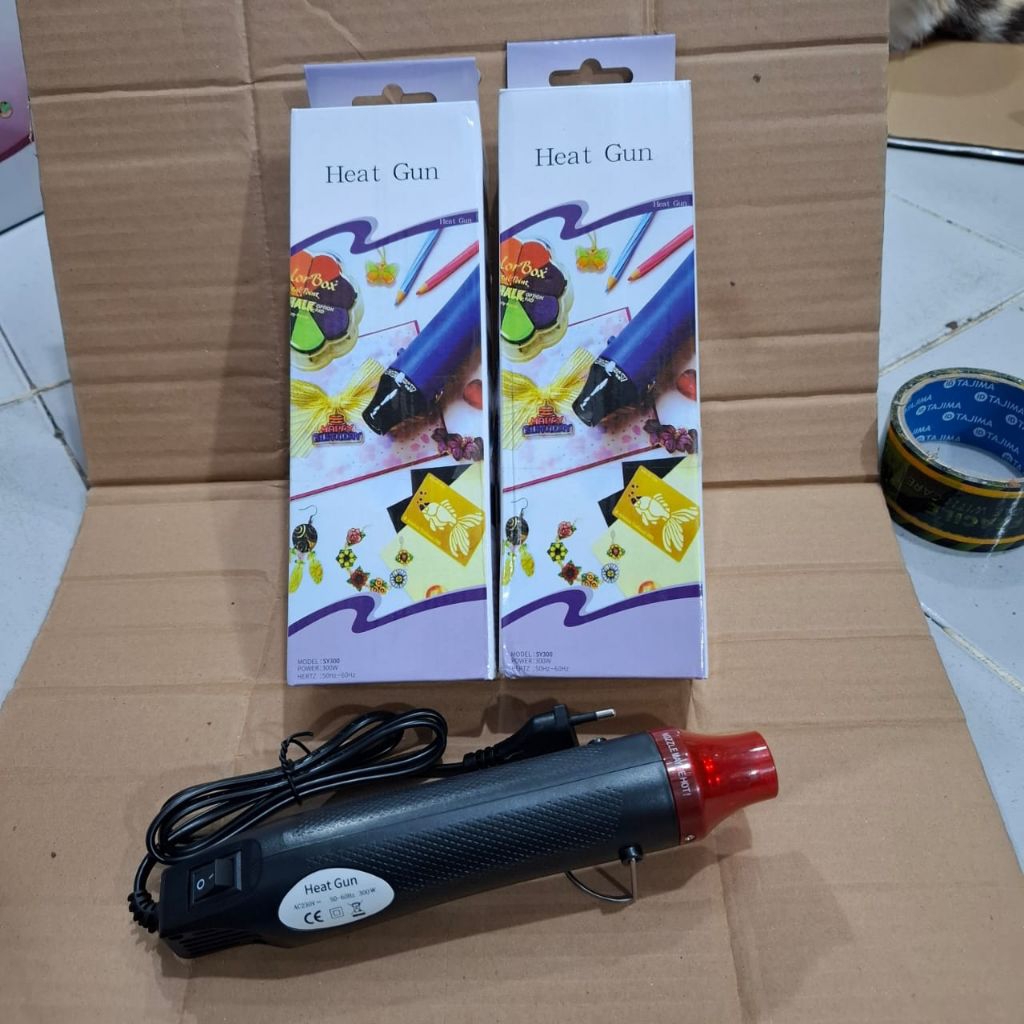Jual Heat gun hot air heat gun 300 watt pemanas heatgun seal plastik ...