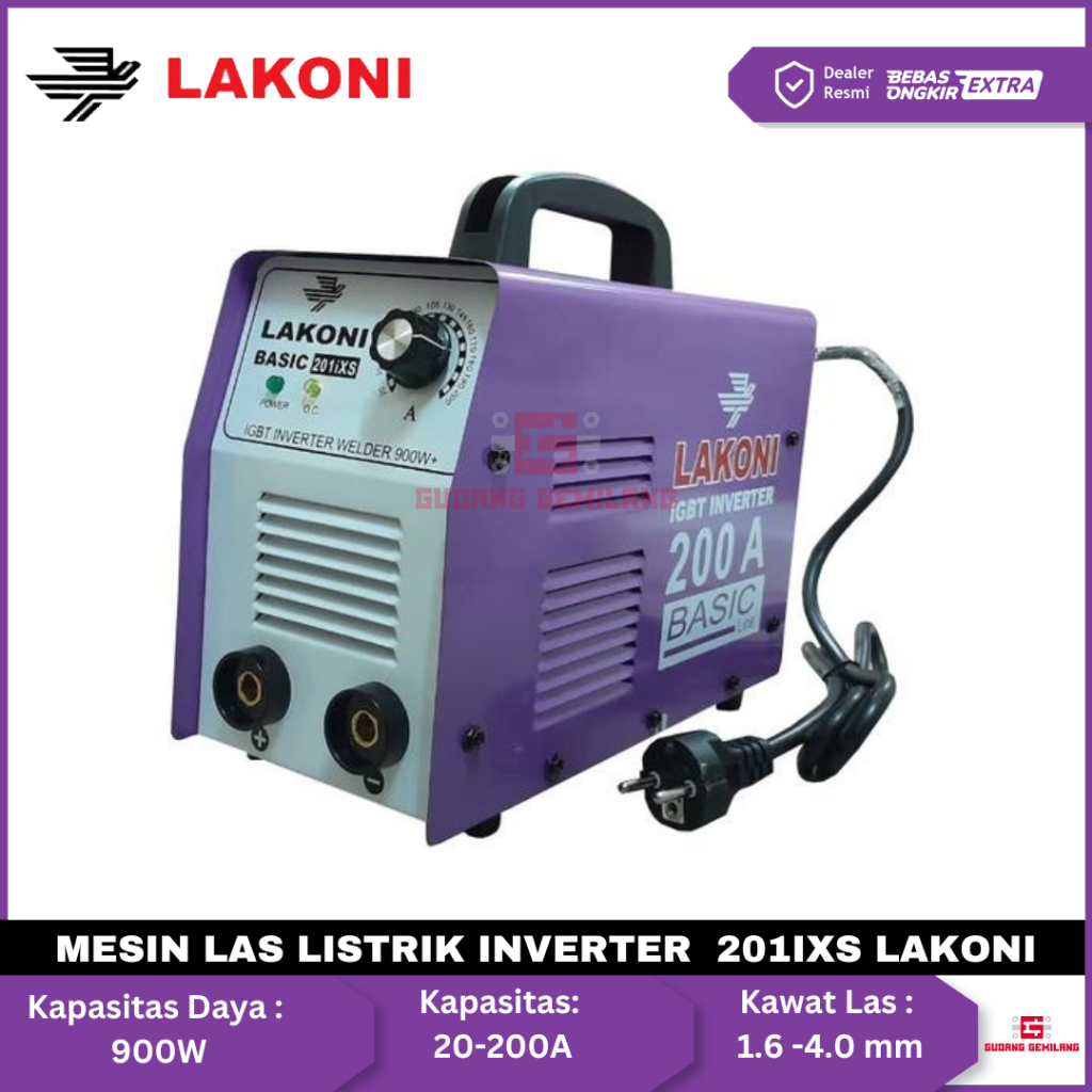 Jual Mesin Las Listrik Lakoni Trafo Mesin Las Basic Inverter 201IXS ...