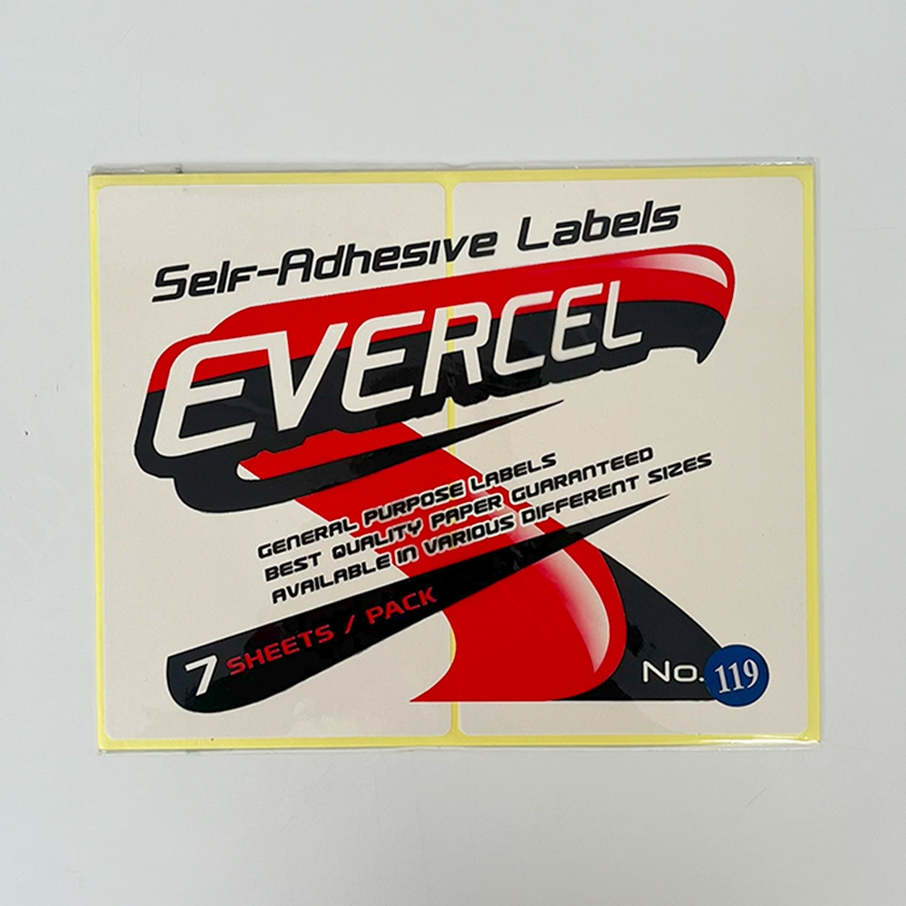Jual LABEL EVERCEL No. 119 (7 Sheets/Pack) | Shopee Indonesia