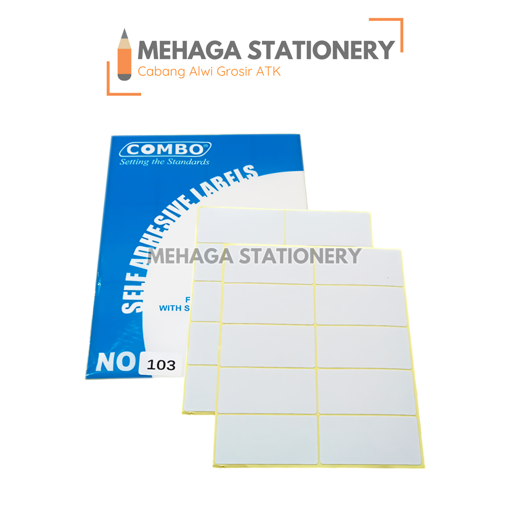 Jual Stiker Label No.103 32x64mm / Self Adhesive Labels 103 1 Pack ...