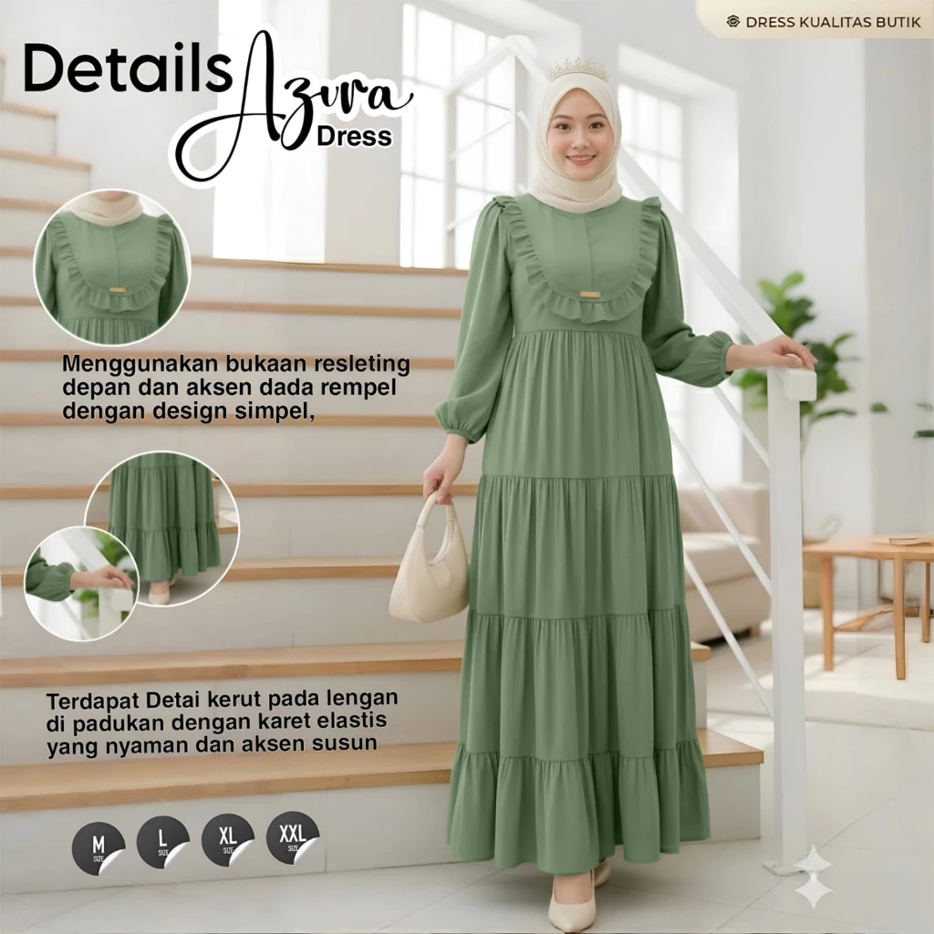 Gamis Wanita Bahan Crinkle Airflow Premium / Gamis Polos Jumbo Terbaru Elegan