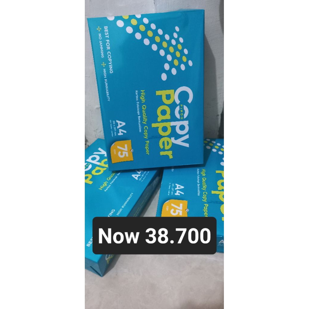 Jual Promo ( 2 rim @1000Lbr ) kertas a4 copy paper 75 gsm kertas ...