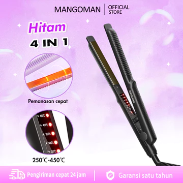 MANGOMAN Catokan Curly Catokan Volumized Catok Curly Akar Rambut Ceramic Crimp Catok Akar Catok