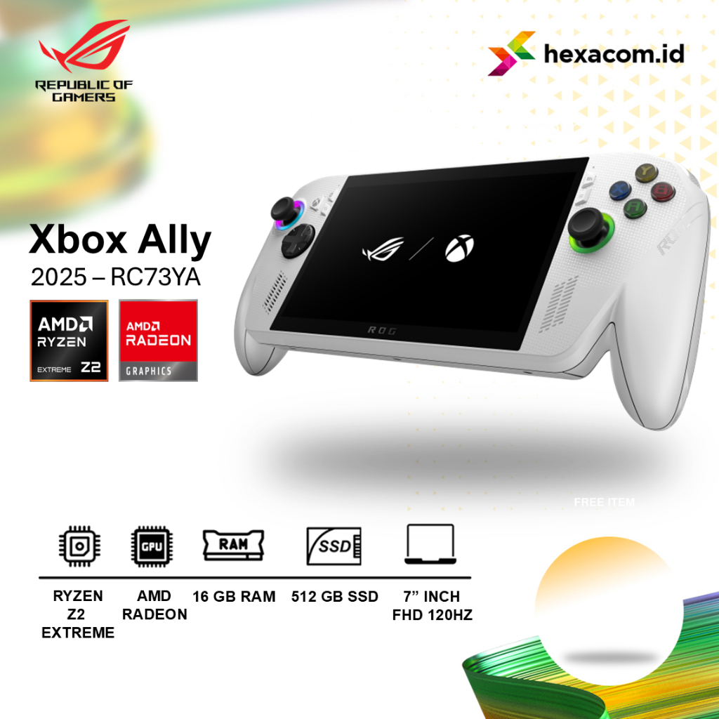 Jual Asus ROG Xbox Ally RC73YA AMD Ryzen Z2 A 16GB 512GB 7 inch FHD ...
