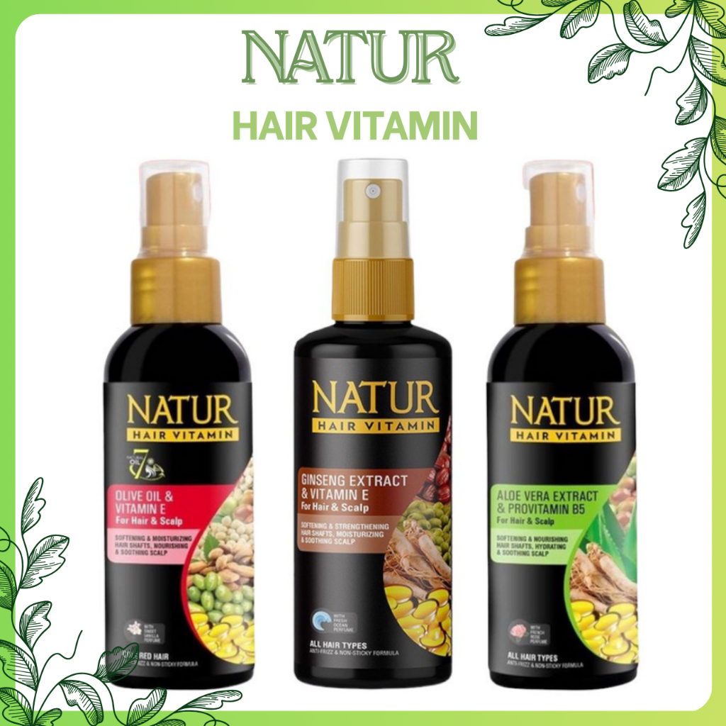 Jual Natur Hair Vitamin 80ml/Vitamin Rambut | Shopee Indonesia